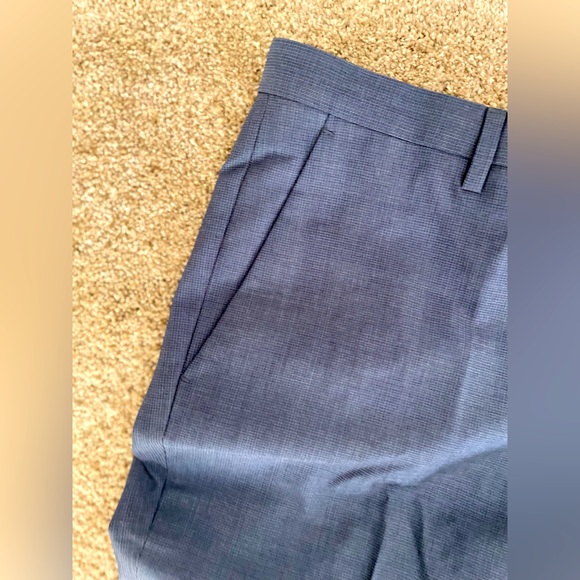 Hugo Boss Blue Super 100 Slim suit pants - Matching suit jacket available. - Picture 3 of 7